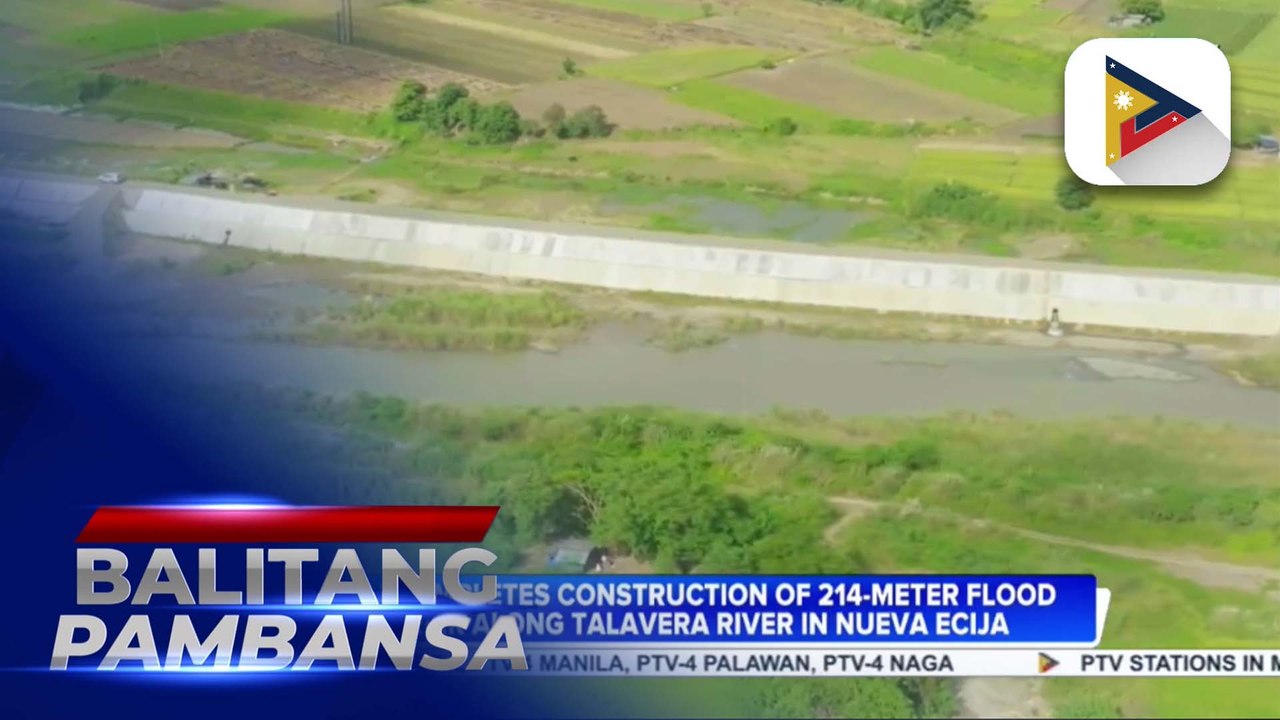 DPWH completes construction of 214-meter flood barrier along Talavera River in Nueva Ecija
