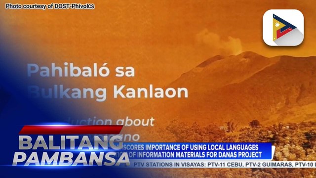 Phivolcs underscores importance of using local languages in the production of information materials for DANAS Project
