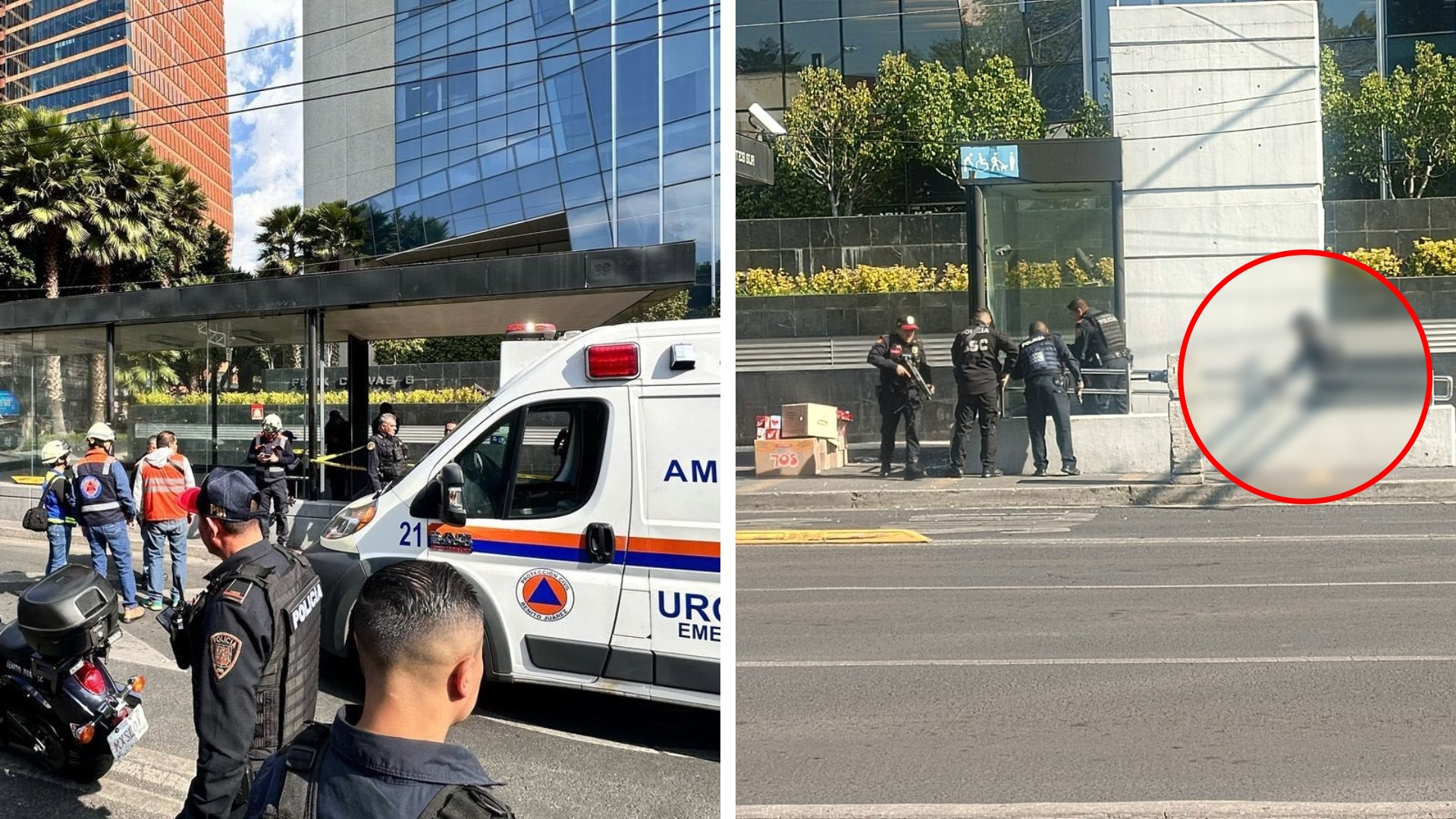  CDMX: Policas de la capital del pas frustran intento de asalto en Insurgentes Sur y Flix Cuevas 