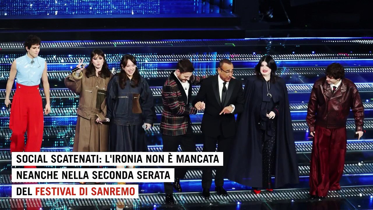 Sanremo, l'ironia social sulla seconda serata: dai look delle nuove proposte a Malgioglio-Mazinga