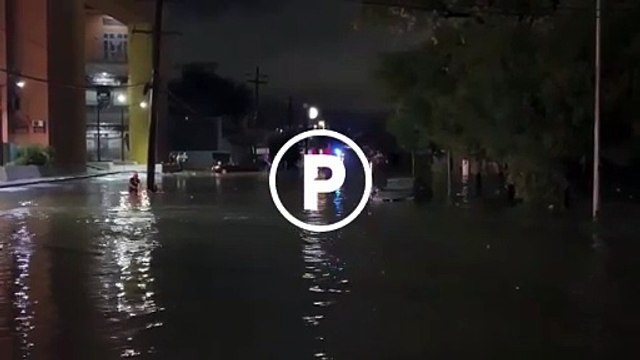 Dejan lluvias encharcamientos y calles inundadas en área metropolitana