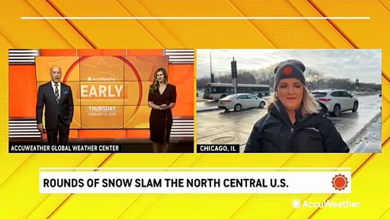 Watch: Frigid and slippery in Chicago