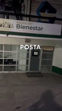 Saquean cajero del banco del “Bienestar”; encargados lo niegan