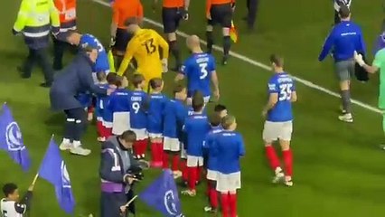 Son who helped save his mum's life has "spectacular" time walking out with Callum Lang at Fratton Park in Pompey win