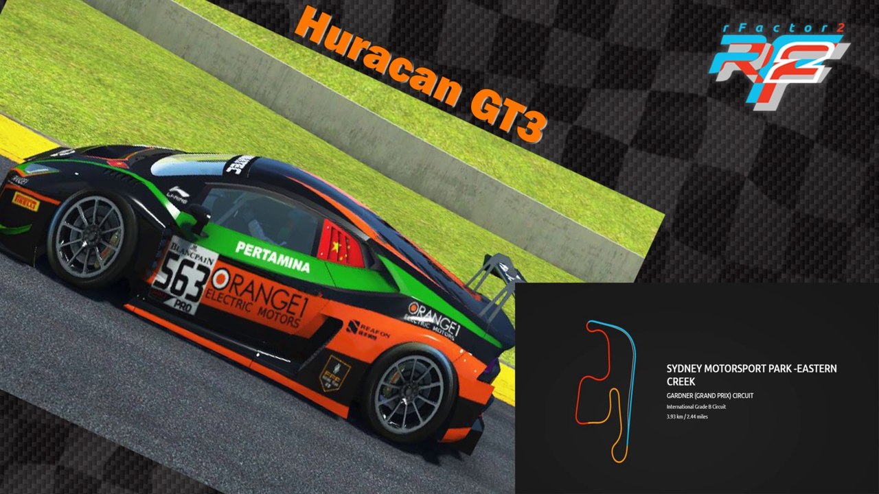 Tour de piste au Sydney Motorsport Park en Lamborghini Huracan GT3 sur Rfactor 2