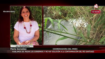 María González habla sobre como los gobiernos no dan solución a la contaminación del río santiago