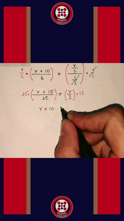 🔴 ¡Cómo encontrar el valor de Y en una ECUACIÓN de fracciones! 🔵 ¡Paso a paso!