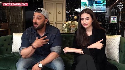 Pakistani stars Sana Javed and Umair Jaswal on shopping in Dubai