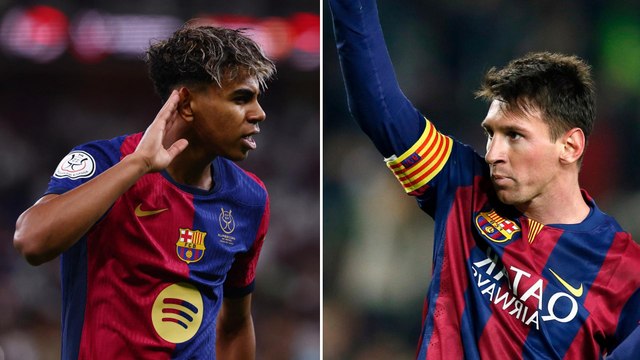 A Hansi Flick no le gusta que comparen a Lamine Yamal con Messi y Maradona