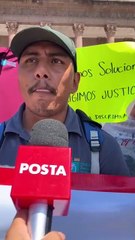 Protestan ex empleados de la Secretaría de Educación por despido injustificado