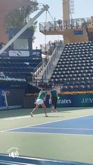 Emma practicing in Dubai