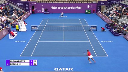 Alexandrova advances into Doha semis