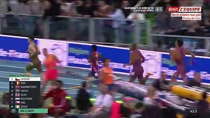 Jakob Ingebrigtsen pulvérise le record du monde du mile en salle - Athlétisme - Meeting de Liévin