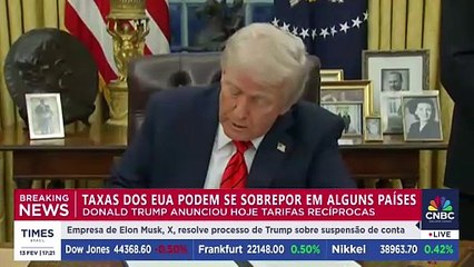 Donald Trump diz que pode taxar produtos do Brics em 100%