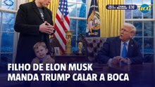 Filho do Elon Musk manda Trump calar a boca: "Você não é o presidente"