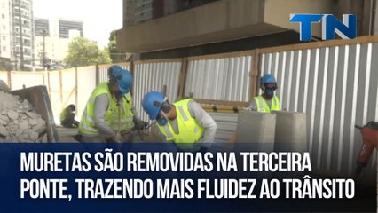 Muretas são removidas na Terceira Ponte, trazendo mais fluidez ao trânsito