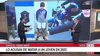 A24.com - 🚨 CAYÓ LA BANDA DEL ＂NENE BIEN＂  👉 Lisandro Masqqueroni de 20 años, habría organi
