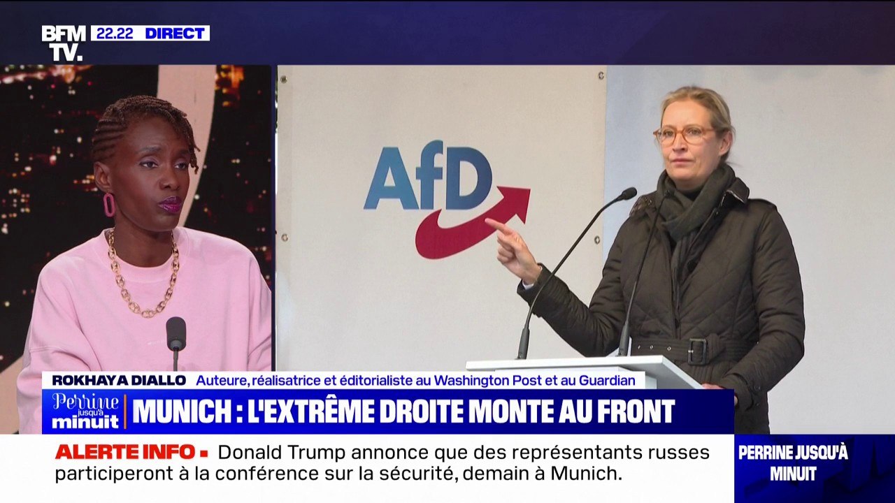Munich: "L'AfD est un parti qui prospère sur ce type de thématiques (...) ça va être un argument supplémentaire pour asseoir leur légitimité", selon Rokhaya Diallo