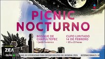 Por el Día del Amor y la Amistad alistan picnic nocturno en el Bosque de Chapultepec