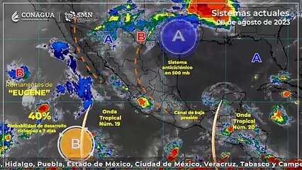 Esperan lluvia moderada para la Ciudad de México