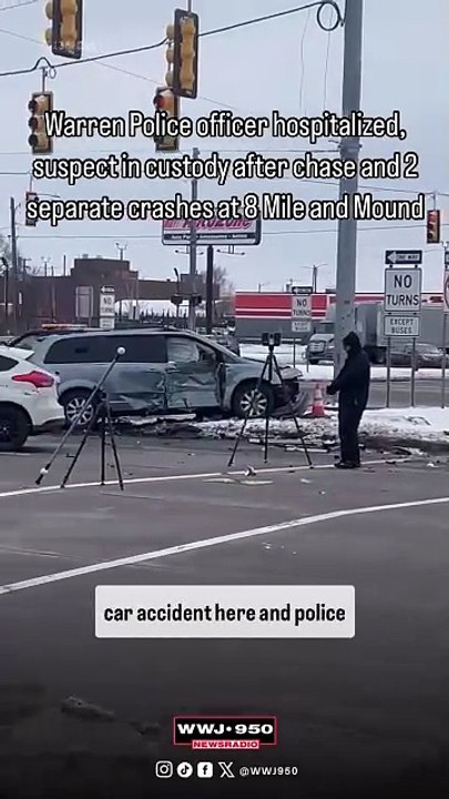 Warren cop in hospital, suspect arrested after chase and pair of ...