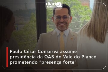 Paulo César Conserva assume presidência da OAB do Vale do Piancó prometendo “presença forte”