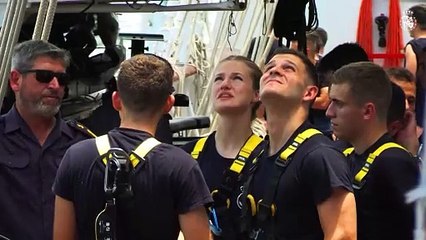 La princesa Leonor visita Salvador de Bahía en su primera escala por América
