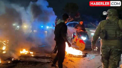 Lübnan, İran uçağına izin vermeyince protesto gösterileri başladı