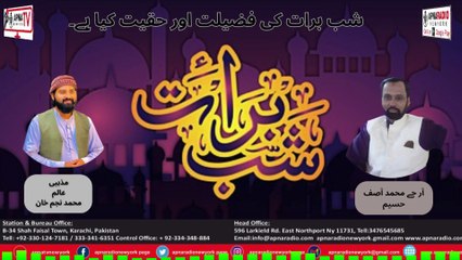 Discovering the REALITY of Shab-e-Barat? Apna  Tv New York (شب برات کی فضیلت اور حقیت کیا ہے۔) P-3