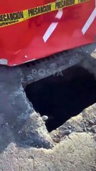 Piden vecinos arreglar registro sin tapa en la colonia Independencia