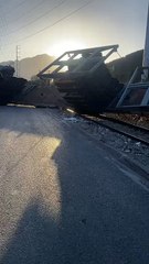 VIDEO: Se descarrila tren en Monterrey; causa congestión vehicular