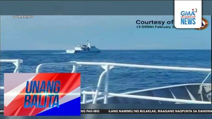 PCG – CCG vessel 3304, naitaboy ng BRP Cabra palayp sa dalampasigan ng Bolinao, Pangasinan | Unang Balita