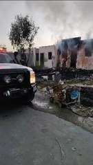 Incendio consume una casa en Pesquería