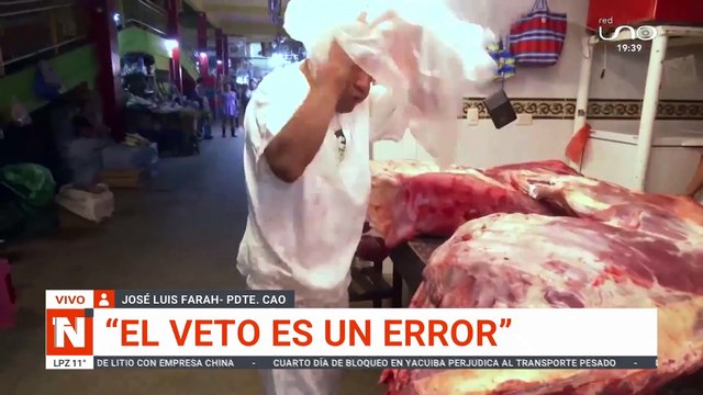 Veto a la exportación de carne