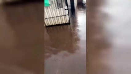 Registra intensa lluvia la ciudad de Durango