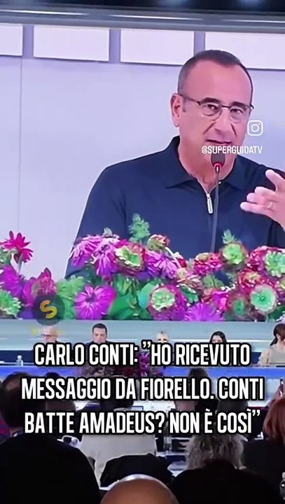 il messaggio di Fiorello per Carlo conti
