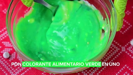Picoteo navideño: dulce de leche de colores