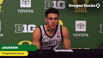 Oregon Ducks Guard Jackson Shelstad: "We're Just Happy to Get Back in the Win Column"