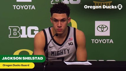 Oregon Ducks' Jackson Shelstad Discusses Win Over Northwestern