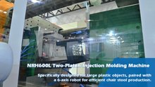 Plastic Chair Stool Injection Molding with 6-axis robot｜Huarong
