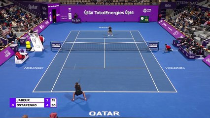 Ostapenko tops Jabeur to reach Doha semis