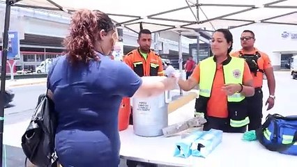Combaten ola de calor con centros de hidratación en Santa Catarina
