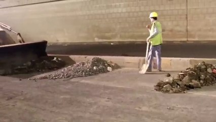 من اعمال صيانة انفاق أمانة العاصمة