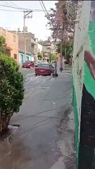 Enorme fuga de agua en la GAM sorprende a vecinos