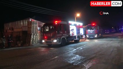 Ankara'da Palet Fabrikasında Yangın Çıktı