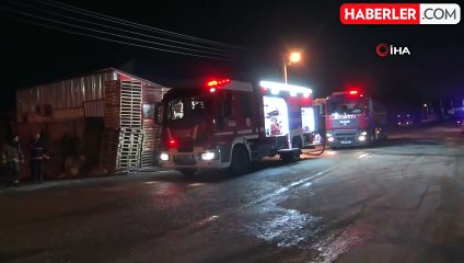 Ankara'da Palet Fabrikasında Yangın Çıktı