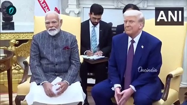 Donald Trump, Narendra Modi: డొనాల్డ్ ట్రంప్ తో భేటీ అయిన పీఎం నరేంద్ర మోదీ | Oneindia Telugu