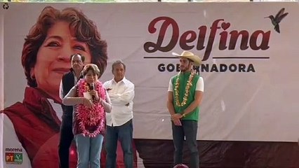 Reitera Delfina Gómez en Zacualpan compromiso para rehabilitar carreteras