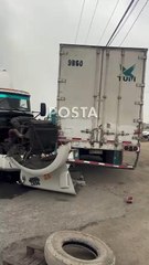 Choque de tráileres en la carretera a Monclova deja un lesionado