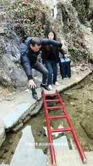 Funny gril fun with man